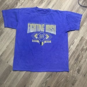 Vintage Men’s Notre Dame Tshirt Purple and gold